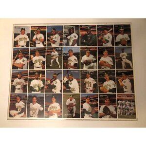 Framed 1991 Oakland A’s Baseball Card Set – Mother’s Cookies (28 Players)